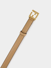 Fendi Cream FF Leather Belt