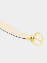 Fendi White and Cappuccino Reversible FF Leather Belt