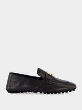 Fendi Black Baguette Leather Loafers