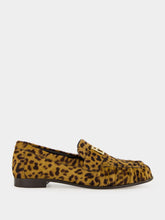 Brown Leo-Print Cavallino Loafers
