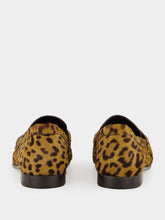 Fendi Brown Leo-Print Cavallino Loafers