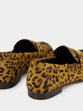 Fendi Brown Leo-Print Cavallino Loafers