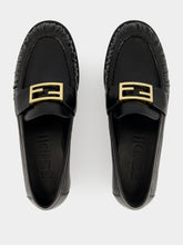 Fendi Black Nappa Leather Baguette Loafers