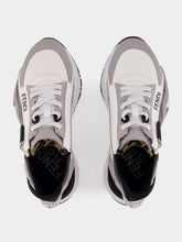 Fendi Flow Grey Leather Low-Top Sneakers