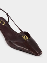 Fendi Brown FFold Slingbacks