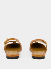 Fendi FFold Orange Hagfish Leather Flats