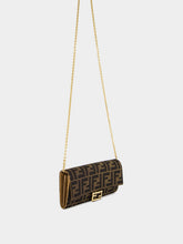 Fendi Brown FF Jacquard Baguette Continental Wallet