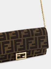 Fendi Brown FF Jacquard Baguette Continental Wallet