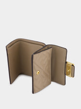 Fendi Dove Grey Nappa Leather Micro Trifold Wallet