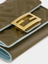 Fendi Olive Green Nappa Leather Baguette Wallet