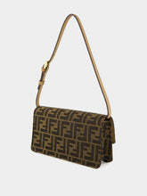 Fendi Brown FF Wallet On Chain Baguette