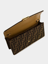 Fendi Brown FF Wallet On Chain Baguette
