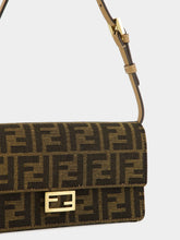 Fendi Brown FF Wallet On Chain Baguette