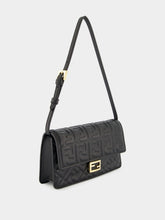 Fendi Black Wallet On Chain Baguette