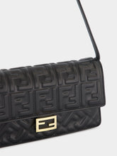 Fendi Black Wallet On Chain Baguette