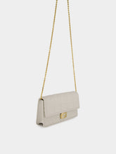 Fendi White Nappa Leather Wallet on Chain Baguette