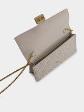 Fendi White Nappa Leather Wallet on Chain Baguette