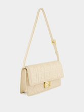 Fendi Camelia White Wallet On Chain Baguette