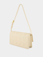 Fendi Camelia White Wallet On Chain Baguette