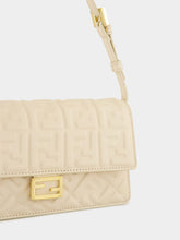 Fendi Camelia White Wallet On Chain Baguette