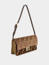 Fendi Dark Brown Wallet On Chain Baguette