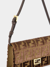 Fendi Dark Brown Wallet On Chain Baguette