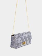 Fendi Blue FF Jacquard Wallet on Chain