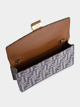 Fendi Blue FF Jacquard Wallet on Chain