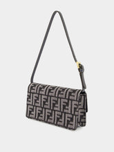 Fendi Dark Blue Wallet On Chain Baguette