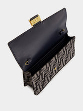 Fendi Dark Blue Wallet On Chain Baguette