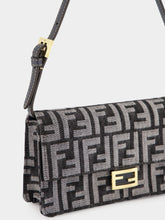 Fendi Dark Blue Wallet On Chain Baguette