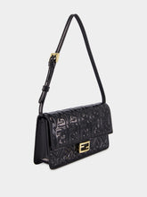 Fendi Black Patent Leather FF Wallet on Chain