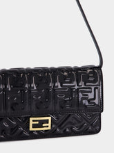 Fendi Black Patent Leather FF Wallet on Chain