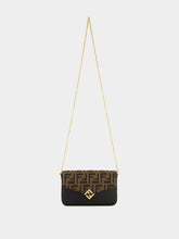 Fendi Brown FF Diamonds Wallet on Chain