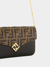 Fendi Brown FF Diamonds Wallet on Chain