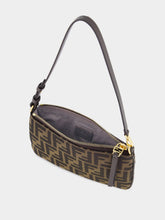 Fendi Tobacco Brown Flat Baguette Pouch