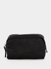 Fendi Black FF Zucca Double Zip Small Toiletry Case