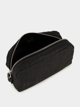 Fendi Black FF Zucca Double Zip Small Toiletry Case