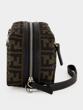 Fendi Brown FF Zucca Double Zip Small Toiletry Case