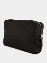Fendi Black Technical Fabric Toiletry Case