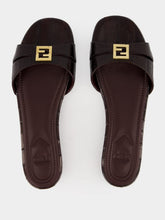 Fendi Brown FFold Leather Sandals