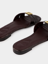 Fendi Brown FFold Leather Sandals