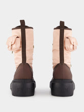 Fendi Pink Lace-Up Biker Boots