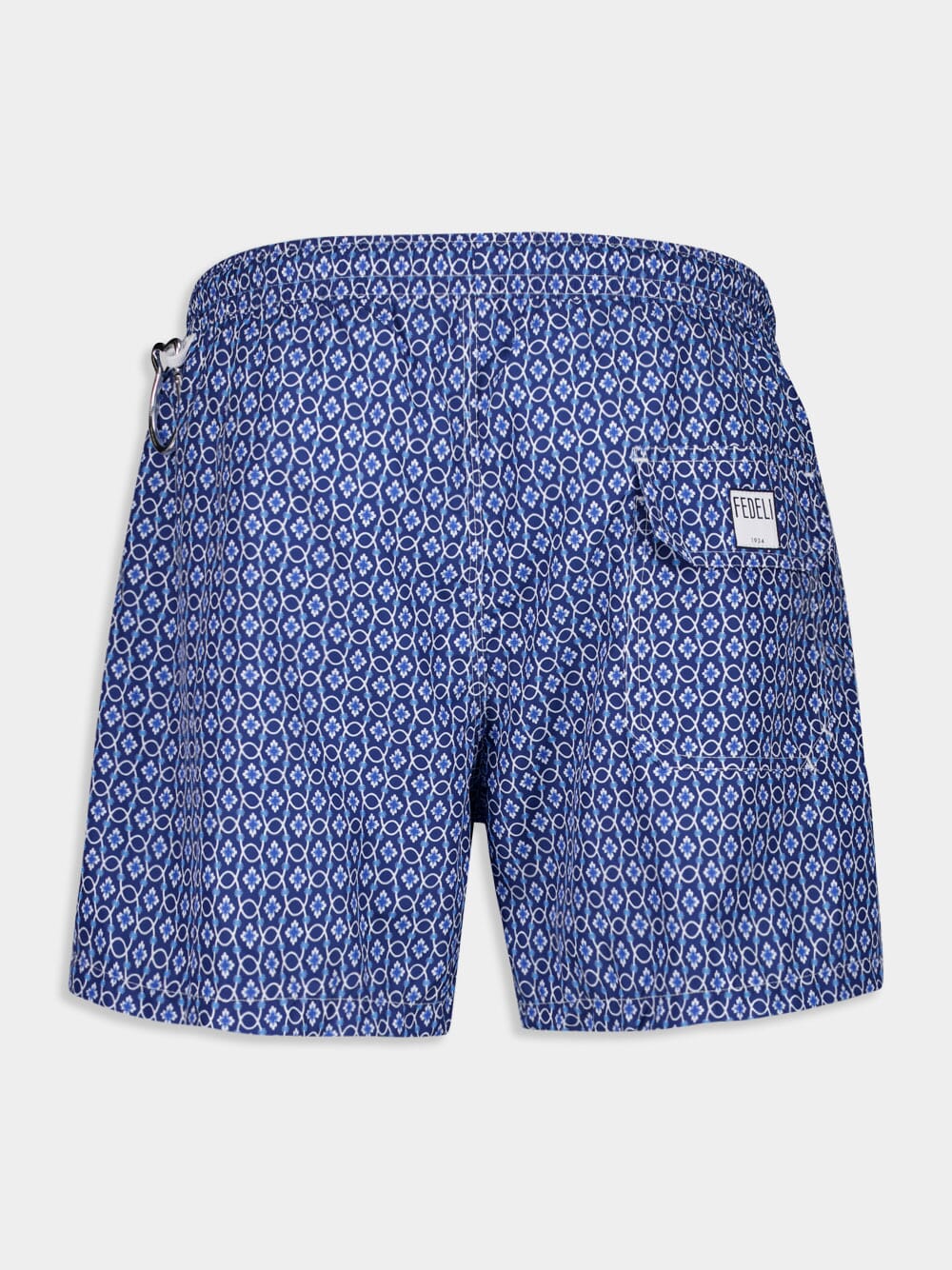 Blue Madeira Vintage Pattern Sustainable Swim Trunk