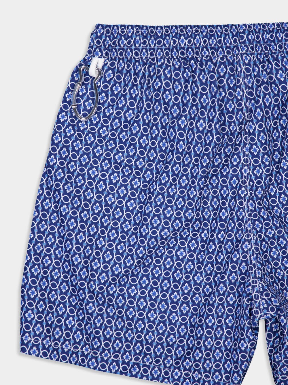 Blue Madeira Vintage Pattern Sustainable Swim Trunk