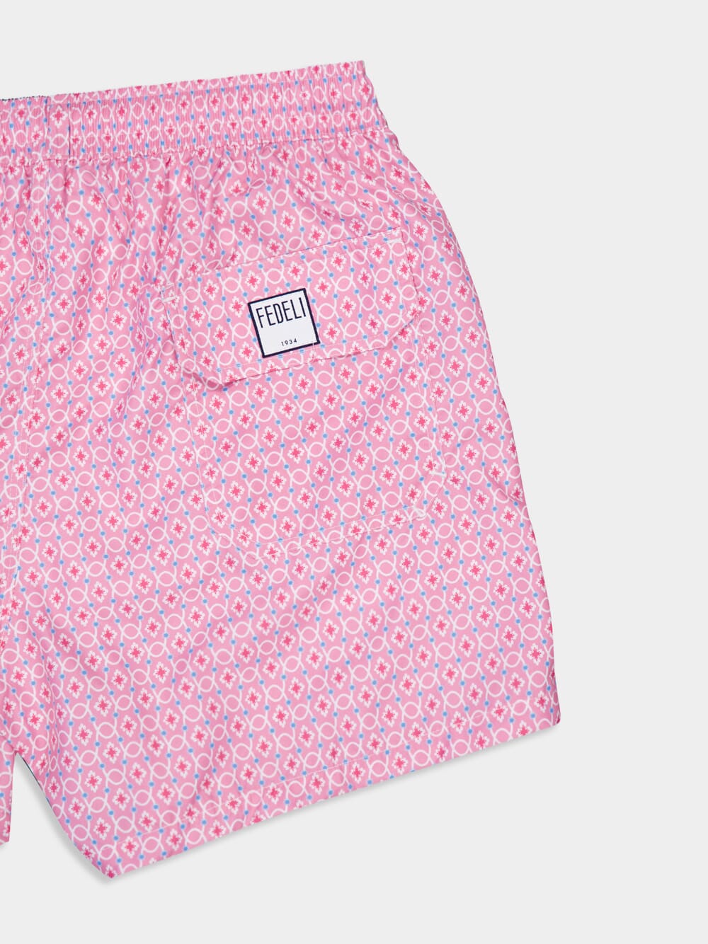 Pink Madeira Vintage Pattern Sustainable Swim Trunk