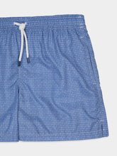 Fedeli Blue Madeira Airstop Stamp Woven Swim Shorts