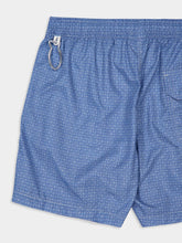Fedeli Blue Madeira Airstop Stamp Woven Swim Shorts