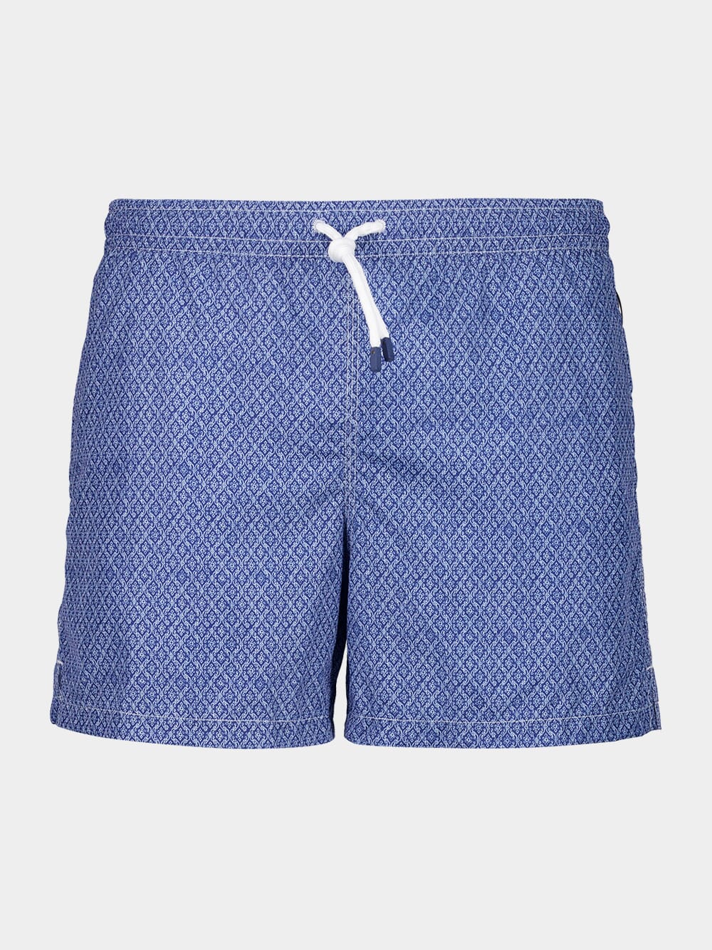 Dark Blue Diamond Weave Swim Shorts