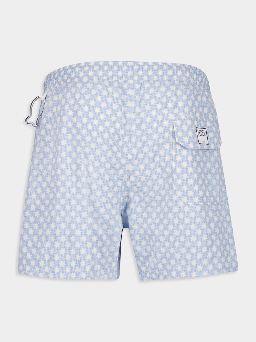 Blue Madeira Sakar Stamp Woven Swim Shorts